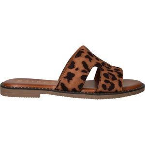 DSTRCT Slippers - Dames - Bruin - Maat:36