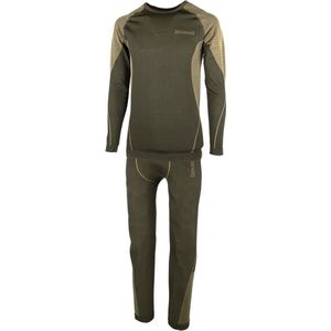Browning XPO Thermoset - Heren - Sneldrogend, Ademend & Stretch - Thermisch Ondergoed - Groen - Maat S/M