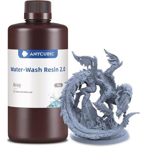 Waterafwasbare 3D Printer Hars voor LCD DLP 3D Printen - Hoge Precisie en Resilience - 1KG Grijs