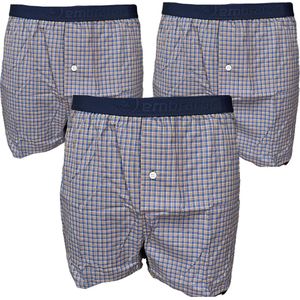 Embrator mannen Boxershorts 3-stuks geruit maat L