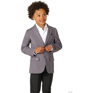 OppoSuits Daily Jongens Batman Blazer - Kids Jasje - Warner Bros - Grijs - Maat 98/104