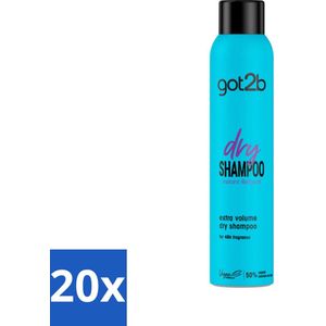 20 x Got2B - Droogshampoo - Fresh & Fabulous Volume - 200 ml - Droogshampoo - Fris Haar - Volume Haar - Droog Haar - Snel Opfrissen