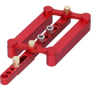 Zelfcentrerende Dowelling Jig Kit - Rechte Gat Boor Gids - Houtbewerking Tool Positioner Locator - Content .