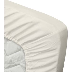 Ten Cate - Hoeslaken Topper 140x200 - Katoensatijn - Hoekhoogte 10 cm - Naturel