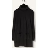 Liu Jo - Gebreide Jurk - Zwart - Kort - Losse Pasvorm - Lange Mouw