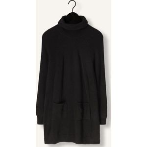 Liu Jo - Gebreide Jurk - Zwart - Kort - Losse Pasvorm - Lange Mouw