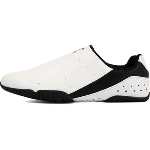 JCalicu Taekwondoschoen Kicks III Wit met Zwarte zool (Maat: 38 2/3)