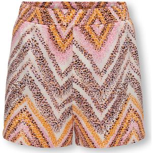 ONLY meisjes korte broek NOVA Sachet Pink 520 Crazy Zigzag Regular Fit