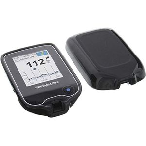 Compatibele rubber TPU hoes voor Abbott Freestyle Libre 2 - Zwart