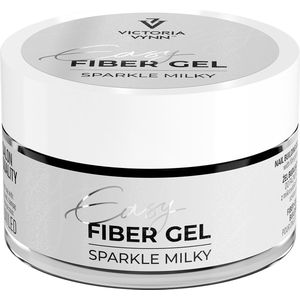 Victoria Vynn – Easy Fiber Gel Sparkle Milky White - Builder Gel 50 ml - glitter - babyboom - gelnagels - gel - nagels - manicure - nagelverzorging - nagelstyliste - buildergel - uv / led - nagelstylist - callance