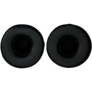 Oorkussens met zachter leer in zwart voor hoofdtelefoon, comfortabele vervangende pads.