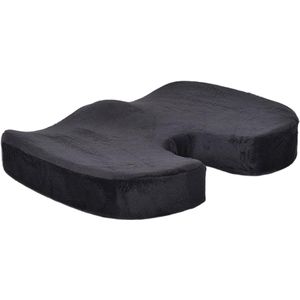 Orthopedische zitkussens - Memory Foam Gel stuitkussens - Ergonomische zitkussens voor auto's en bureaustoelen - Rolstoelkussens -Zwart