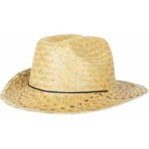 PartyXplosion Verkleed hoedje voor Tropical Hawaii Beach party - Stro hoed - volwassenen - The beach ranger
