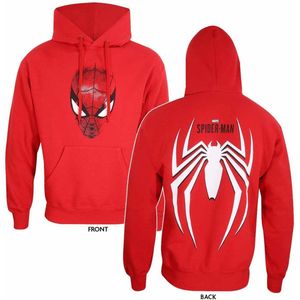 Uniseks Hoodie Spider-Man Spider Crest Rood - M