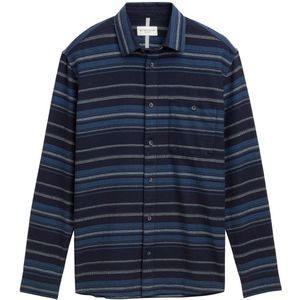 TOM TAILOR - Enziaan - Overhemd - Nachtblauw - Gestreept
