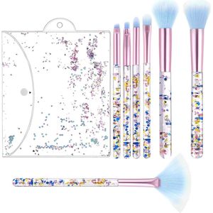 7-Piece Powder Brush Set for Flawless Makeup Application