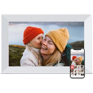 Digitale fotolijst 10,1 inch met Wifi en 32 GB opslag – Perfect voor foto's en video's