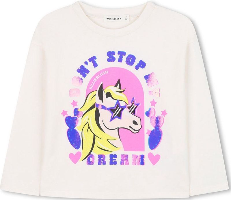 Billieblush - U21423 - T-shirt - Wit - Lange Mouwen