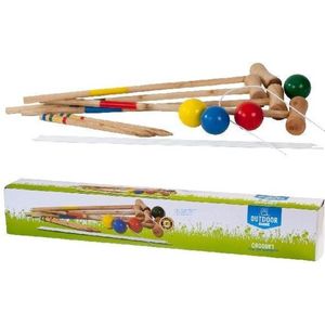 Outdoor Play Croquet Set - Houten Uitvoering - Geschikt voor Kinderen vanaf 6 jaar