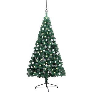 vidaXL-Kunstkerstboom-met-verlichting-en-kerstballen-half-120-cm-groen
