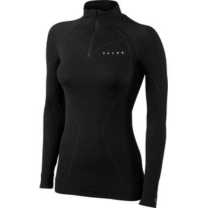 FALKE Wool Tech Zip Shirt Comfort Dames 33210 - Zwart 3000 black Dames - L