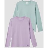 s.Oliver RED LABEL - T-shirt - Lilac/Light green - 2-pack - Unisex