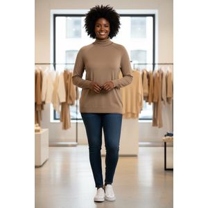 YEST CURVE Selkie Essential Tops - Soft Taupe - maat 0(46)