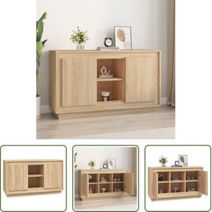 The Living Store Dressoir - Sonoma eiken - 102 x 35 x 60 cm (B x D x H)