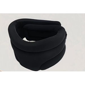 Nekbrace - Verstelbare nekbrace - Zachte schuim nekondersteuning - Slaapnekondersteuning - Drukverlichting - Nekpijnondersteuning - Nekomtrek 36-48 cm - Zwart