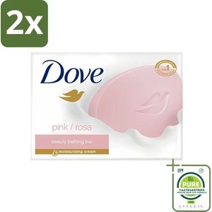 Dove - Zeep - Pink - Hydraterend en Verzorgend - 4 x 100 g - Voordeelverpakking - 2 stuks - Dove Zeep - Hydraterende Zeep