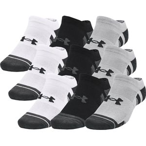 9 PACK Under Armour Performance Tech No Show sneakersokken Unisex korte sokken