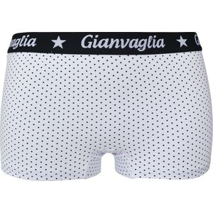 Dames boxershorts Gianvaglia 3 pack stippel wit XXL