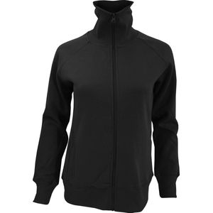 SOLS Dames/dames Soda Full Zip Active Sweat Jacket (Zwart)