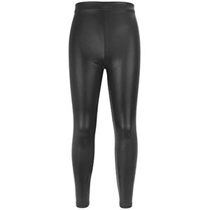 Dansbroek voor kinderen, meisjes, metallic glanzende gymnastiek leggings