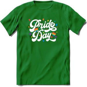 Pride Day | Pride T-Shirt | Grappig LHBTIQ+ / LGBTQ / Gay / Homo / Lesbi Cadeau Shirt | Dames - Heren - Unisex | Tshirt Kleding Kado | - Groen - XL