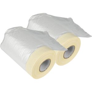 Benson Afdekfolie zelfklevend - 2x - transparant - 55 cm x 20 m - schilderbenodigdheden - afdekfolie