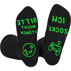Allecto plus - Grappige gaming sokken | Antislip huishoudsokken | Vaderdag en Valentijnsdag cadeau | Mannen, vrouwen, tieners