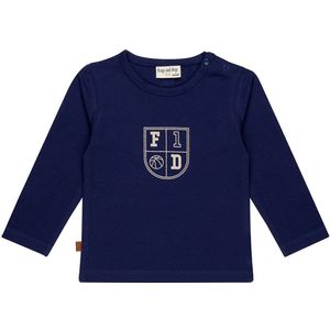 Frogs and Dogs - Play All Day Kids Shirt Shield | Patriot Blue - Katoen - Maat 98