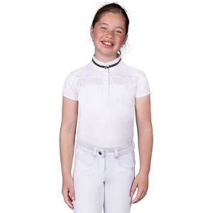 QHP Wedstrijdshirt Kae Junior - maat 140 - white