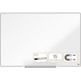 Nobo Impression Pro Magnetisch Whiteboard Van Staal Met Pennengoot - Inclusief Nobo Whiteboard Marker - 900x600mm - Wit
