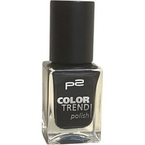 P2 EU Cosmetics Color Trend Nagellak 090 Black Satin 10ml Zwart