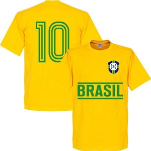 Brazilië 10 Team T-Shirt - L