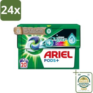 Ariel Original - Touch of Lenor Unstoppables - Wasmiddelcapsules - Pods+ - Gekleurde Was - 20 Wasbeurten - Voordeelverpakking - 24 stuks - Wascapsules - Gekleurde was