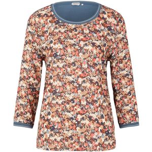 Tom Tailor Fabric Mix 1032698 T-shirt Met Lange Mouwen Veelkleurig M Vrouw
