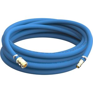 Lakslang 3 m Ø 8 mm antistatisch met snelkoppeling en slangtuit