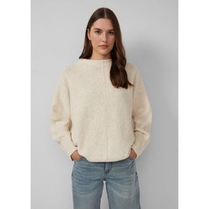 Regular fit gebreide pullover met wol