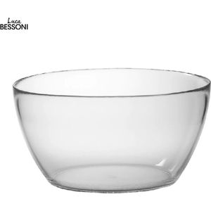 Lucca bessoni - Fruitschaal - Salade schaal - Snack schaal - Serveerschaal - XL Glas 26 x 14cm