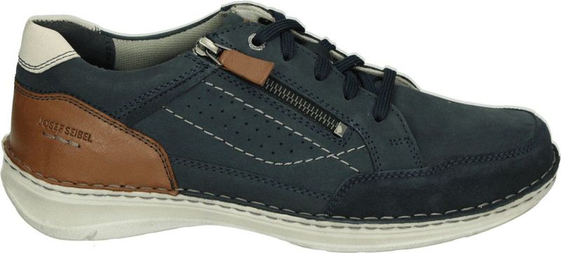 Josef Seibel - NEW Anvers 11 - Casual Schoenen - Blauw - Heren - Nubuck Leer