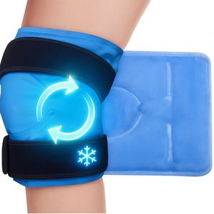 Topmelon Icepack Knie - Coldpack voor knie - Coolpack Herbruikbaar -Verkoelende Hot cold packs - Verstelbare Kniebandage – Gelpack Koud Compress tegen Pijn & Zwelling