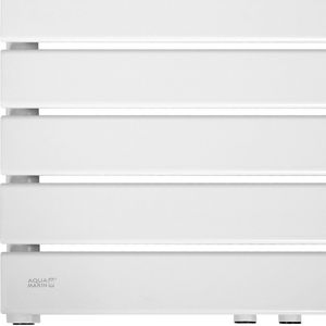 Aquamarin Badkamerradiator - Verticaal - Handdoekradiator - Middenaansluiting - Verwarming Badkamer - 705W - 150 x 45 x 15 cm - Wit